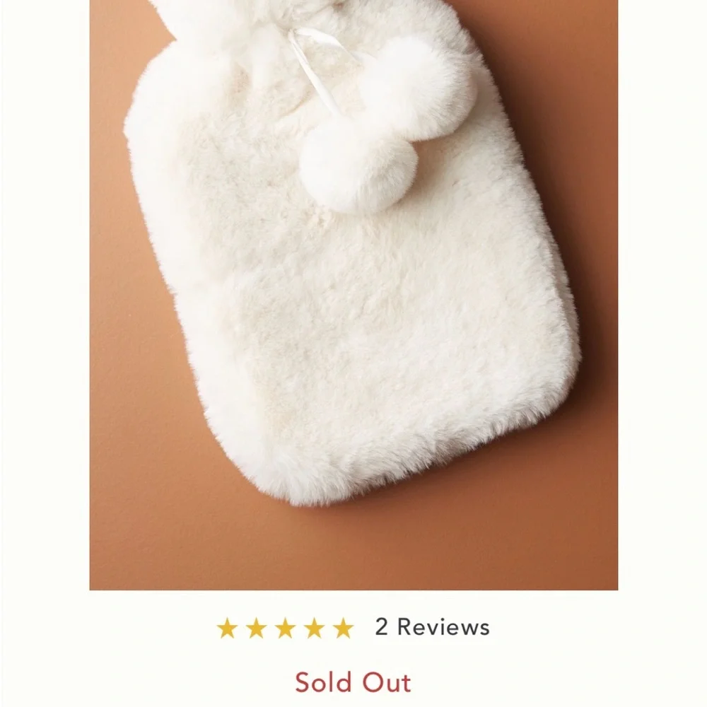 Faux Fur Hot Water Bottle warmer_4